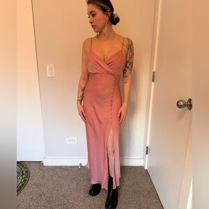 Elegant Pink Maxi Dress Zara
